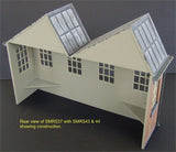 2-Bay North-Light shallow relief roof section pack.