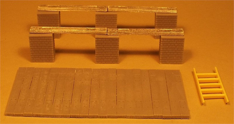 Sleeper Built Platform/Loading Dock (on brick piers)